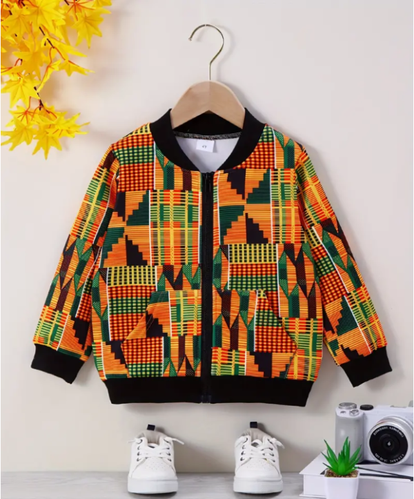 Boys African-Inspired Geometric Pattern Print